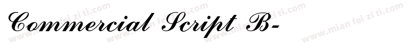 Commercial Script B字体转换